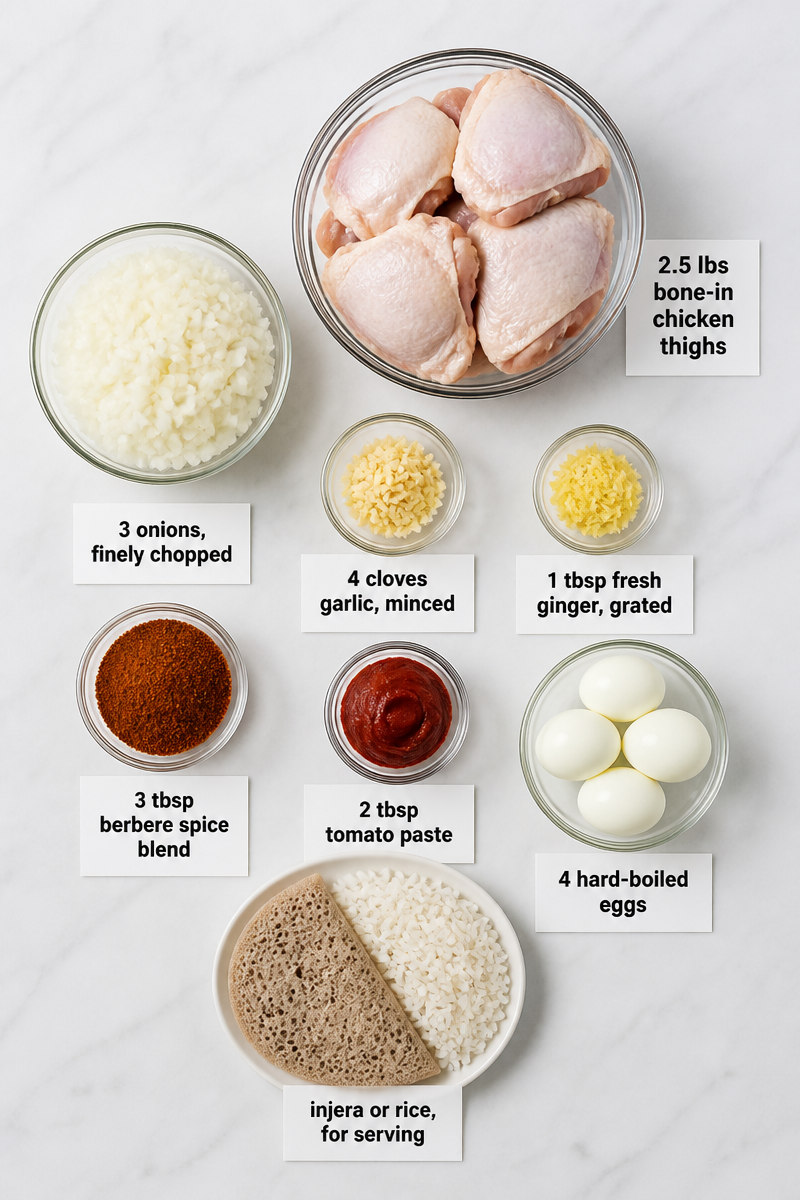 Slow Cooker Chicken Doro Wat Ethiopian