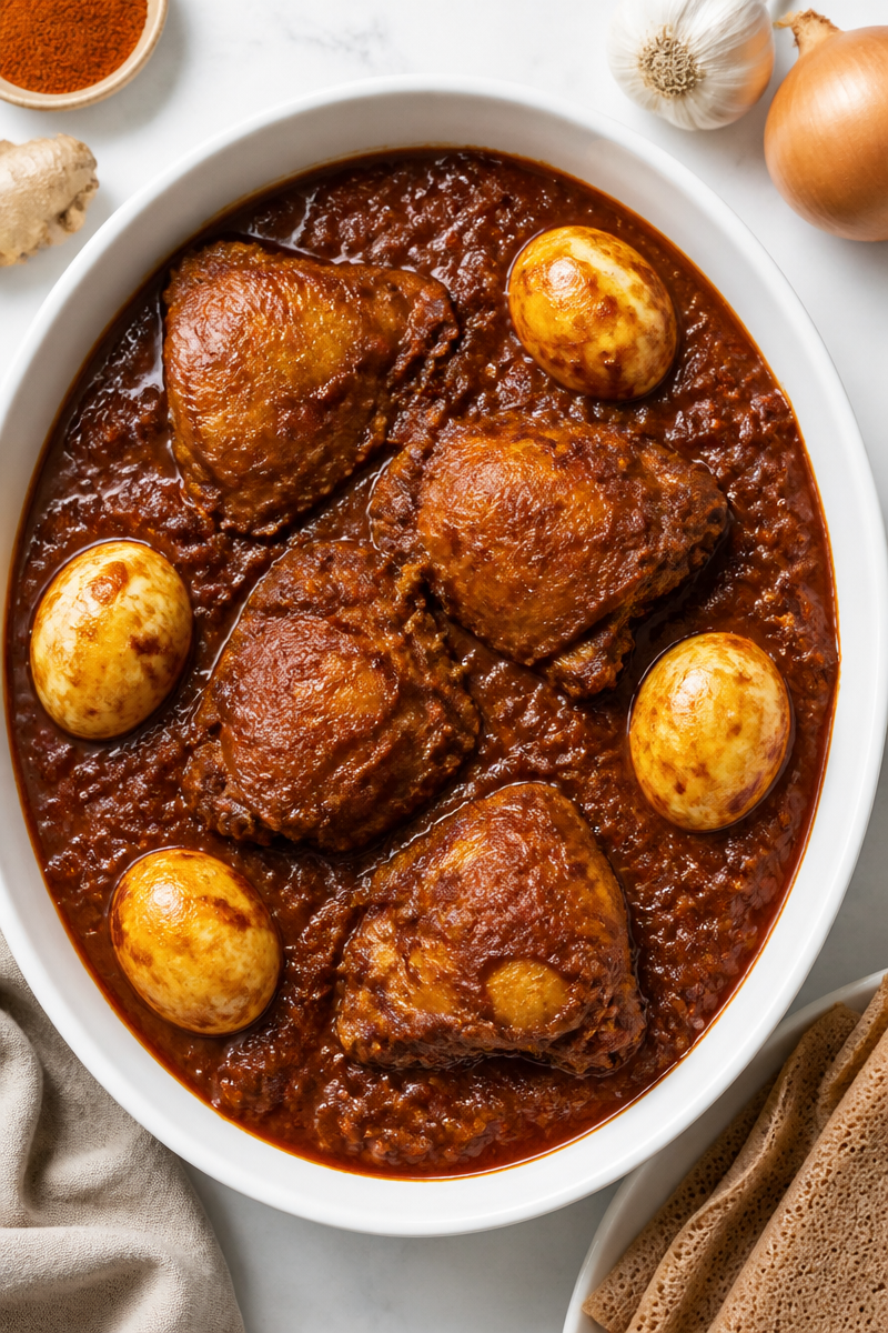 Slow Cooker Chicken Doro Wat Ethiopian