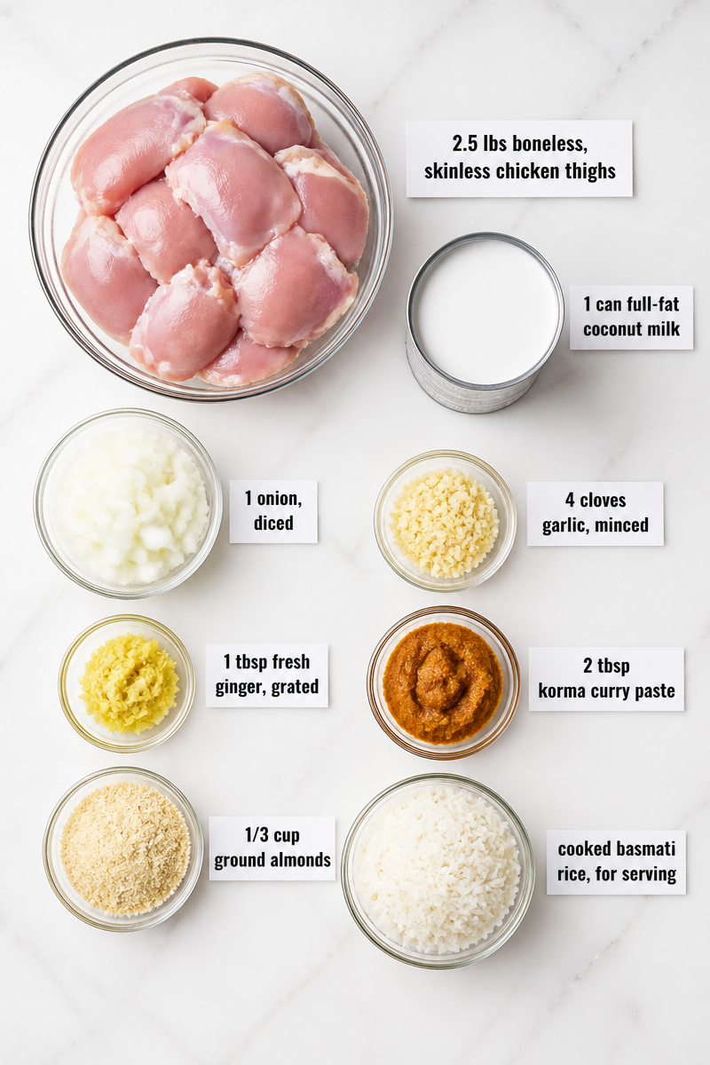 Slow Cooker Chicken Korma Coconut Curry Slow Cooker Chicken Korma Coconut Curry