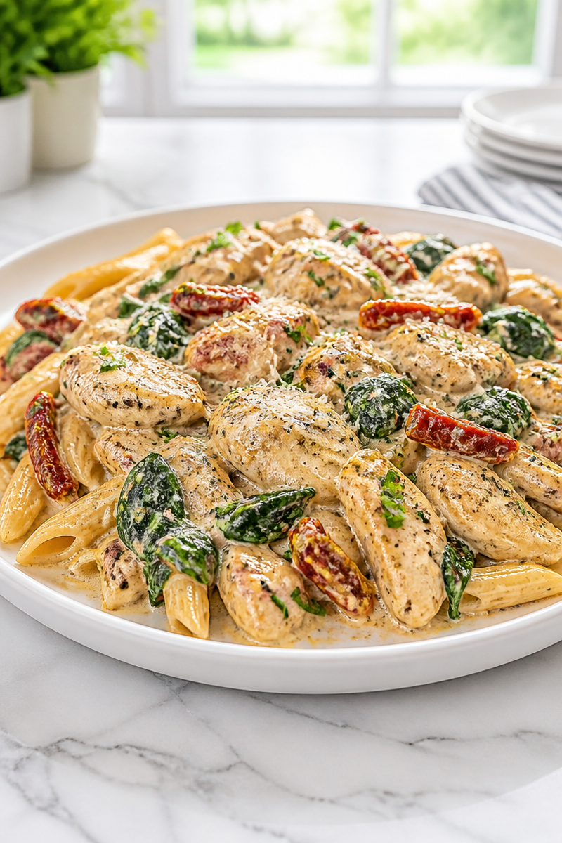Slow Cooker Creamy Tuscan Chicken Slow Cooker Creamy Tuscan Chicken