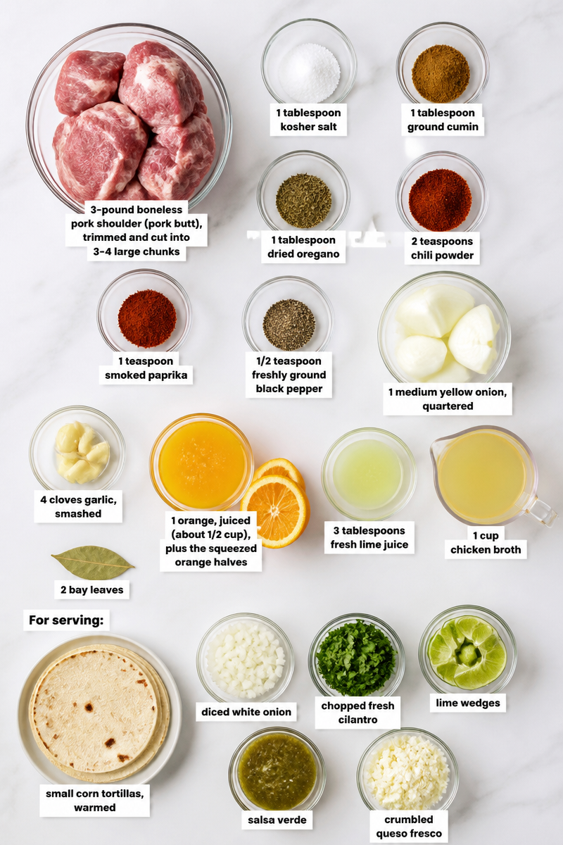Slow Cooker Pork Carnitas Taco Slow Cooker Pork Carnitas Taco