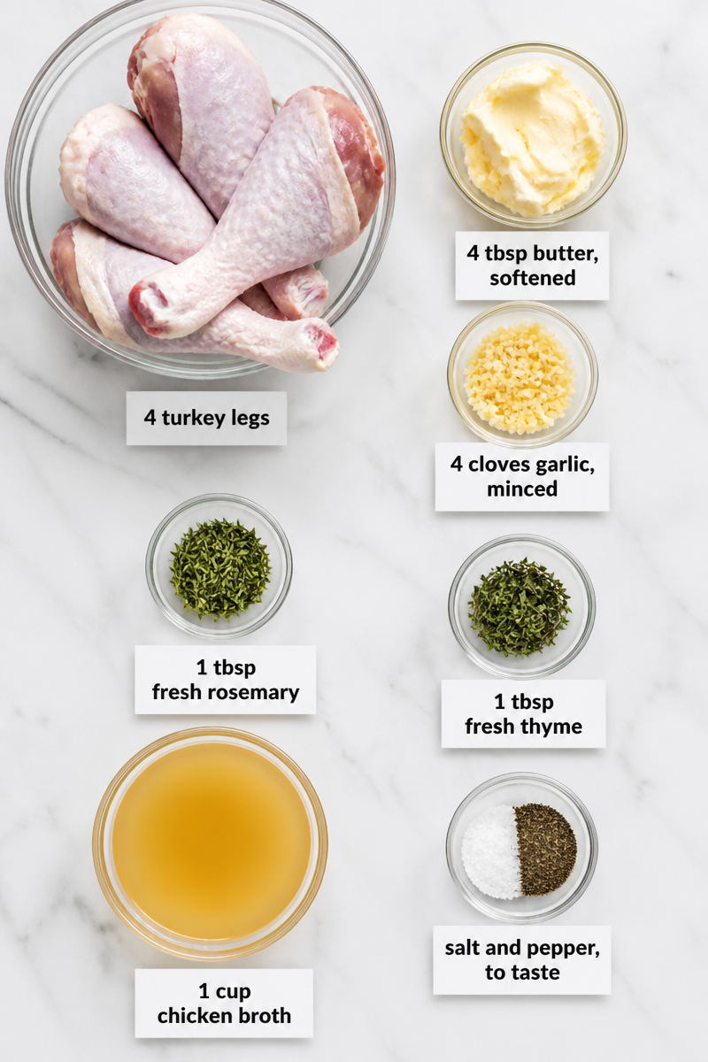 Slow Cooker Turkey Leg Herb Butter Slow Cooker Turkey Leg Herb Butter
