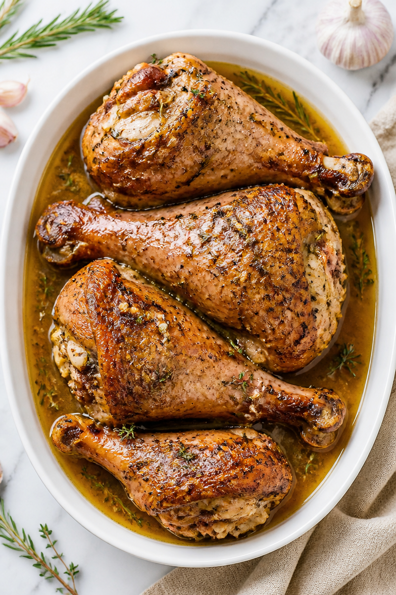 Slow Cooker Turkey Leg Herb Butter Slow Cooker Turkey Leg Herb Butter