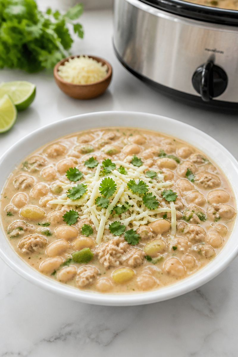 Slow Cooker White Turkey Chili Slow Cooker White Turkey Chili