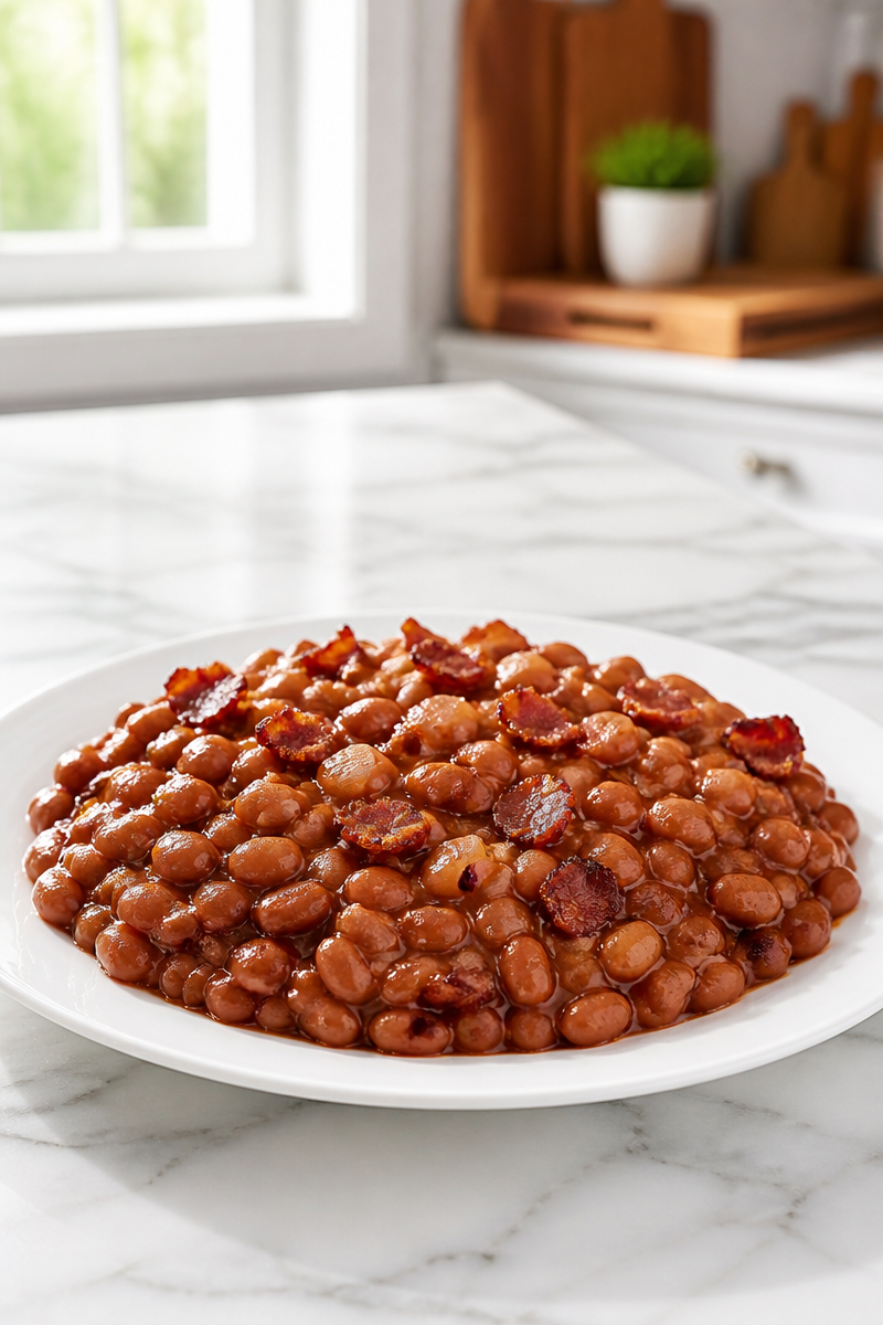 Smoky BBQ Baked Bean Casserole