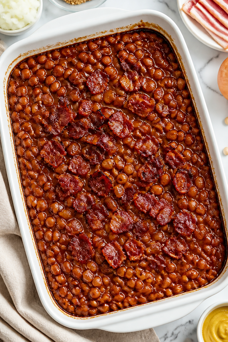 Smoky BBQ Baked Bean Casserole