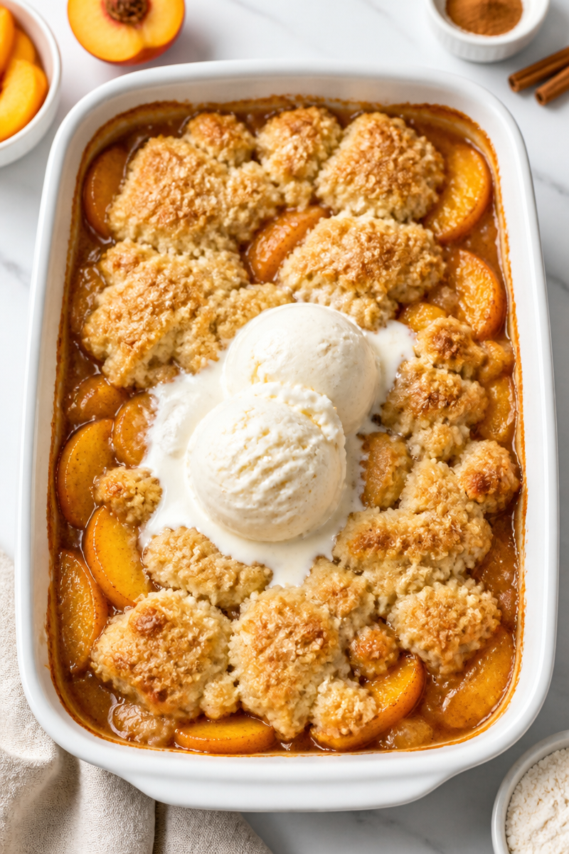 Southern Peach Cobbler With Buttermilk Biscuit Southern Peach Cobbler With Buttermilk Biscuit