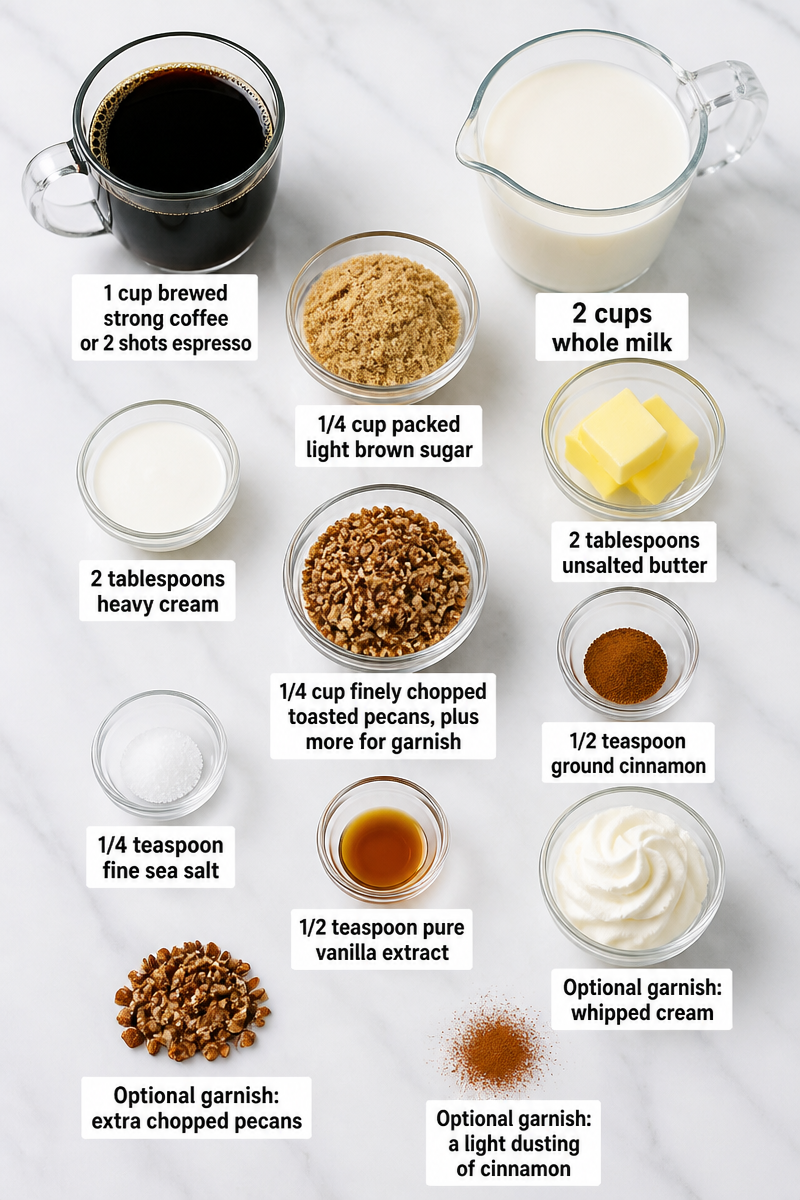 Spiced Pecan Praline Coffee Latte