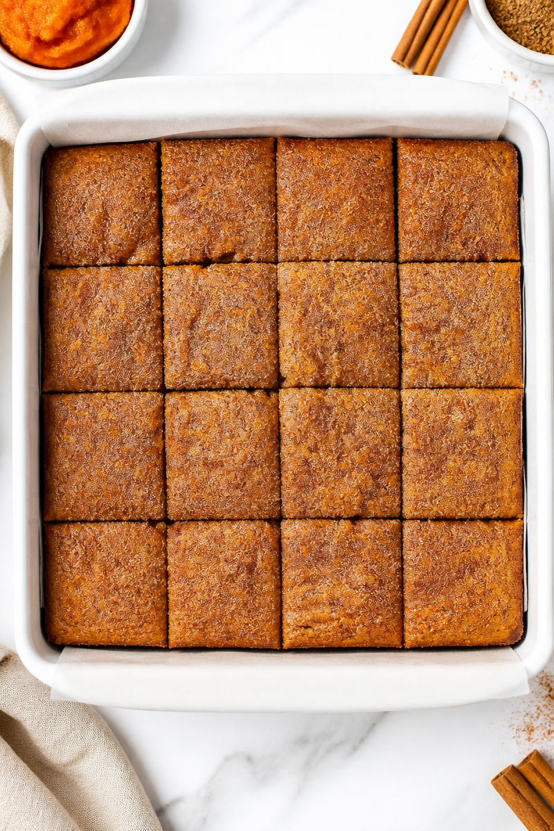 Spiced Pumpkin Snickerdoodle Blondie Bar