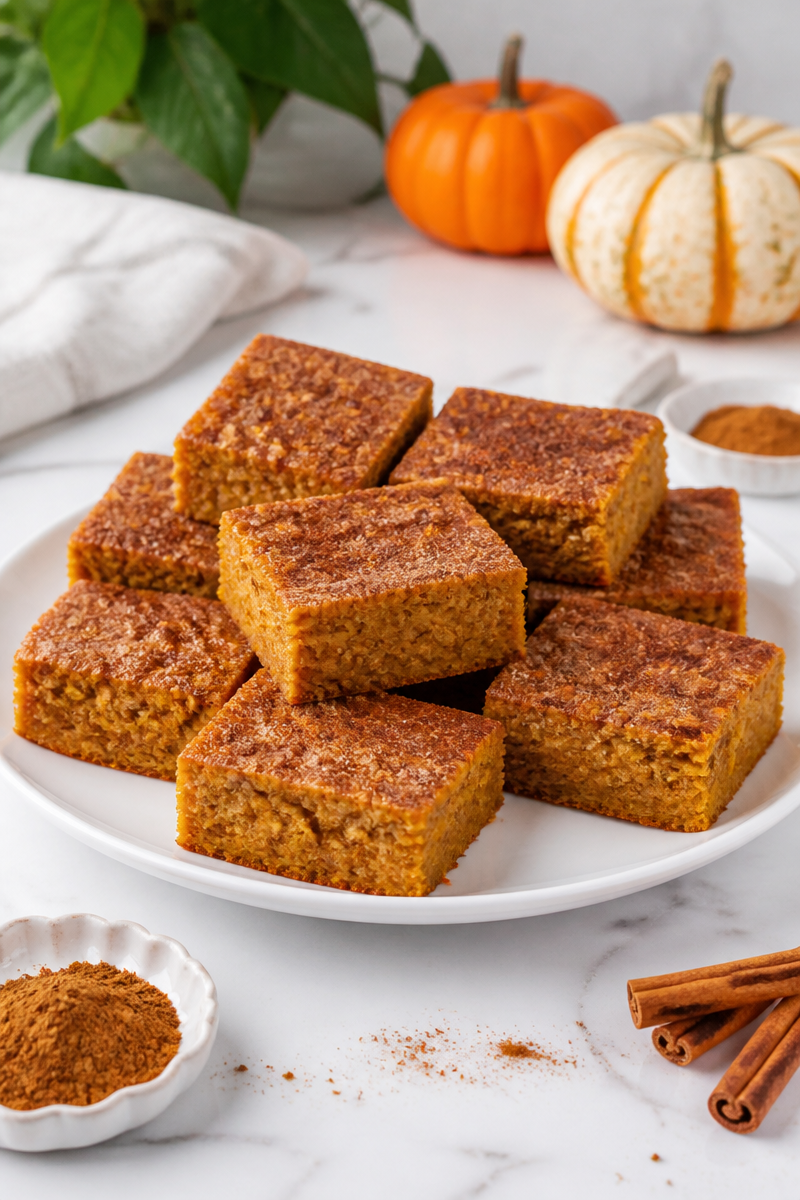 Spiced Pumpkin Snickerdoodle Blondie Bar