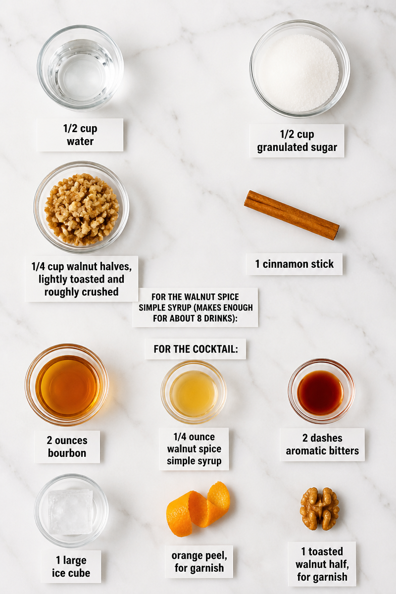 Spiced Walnut Old Fashioned Cocktail Spiced Walnut Old Fashioned Cocktail