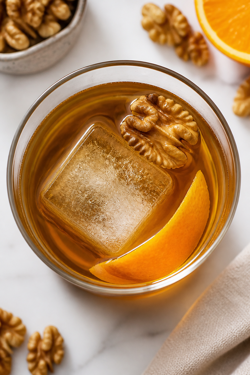 Spiced Walnut Old Fashioned Cocktail Spiced Walnut Old Fashioned Cocktail