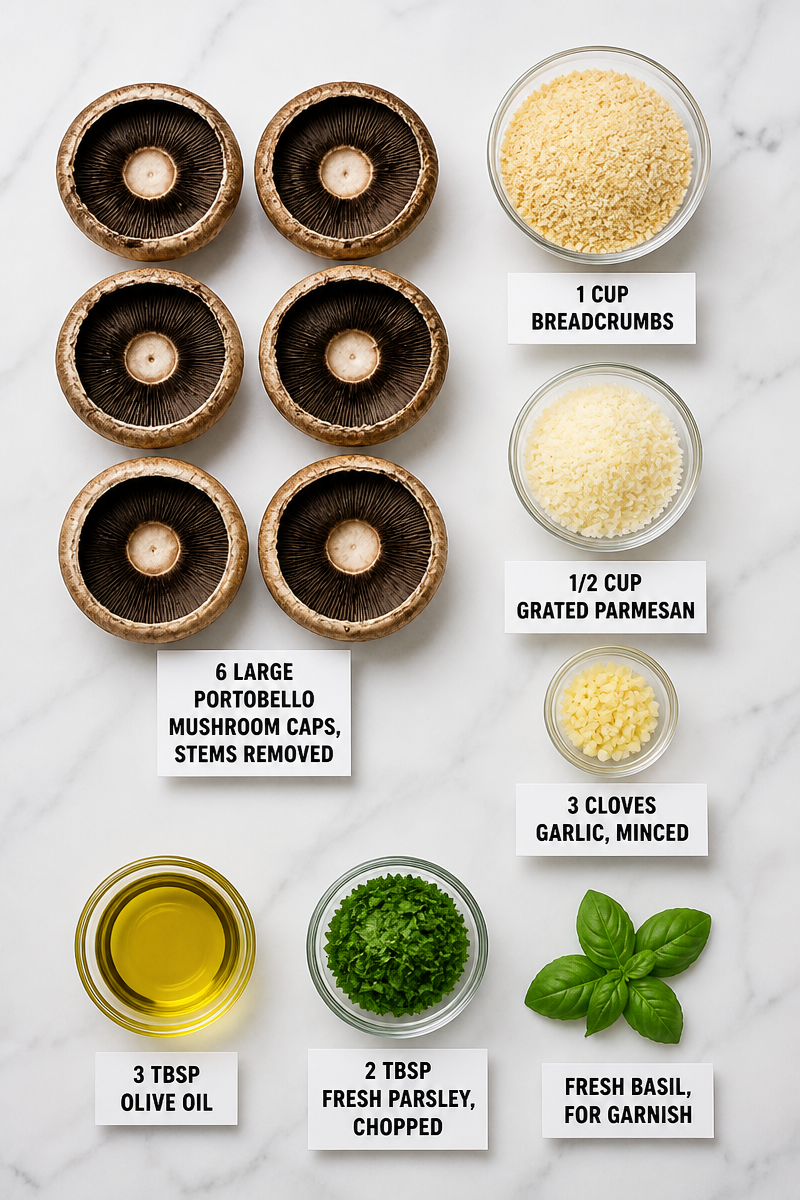 Stuffed Portobello Mushroom Cap Herb
