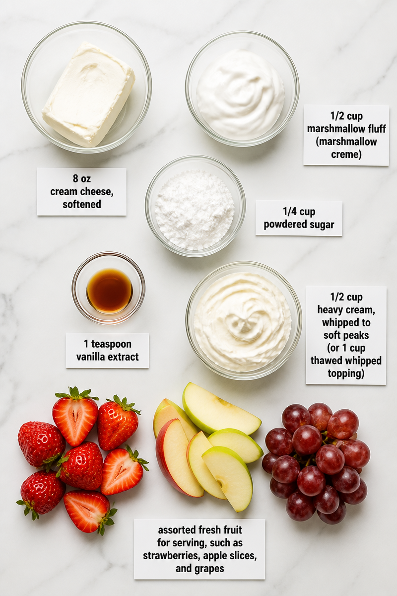 Sweet Cream Cheese Fruit Dip