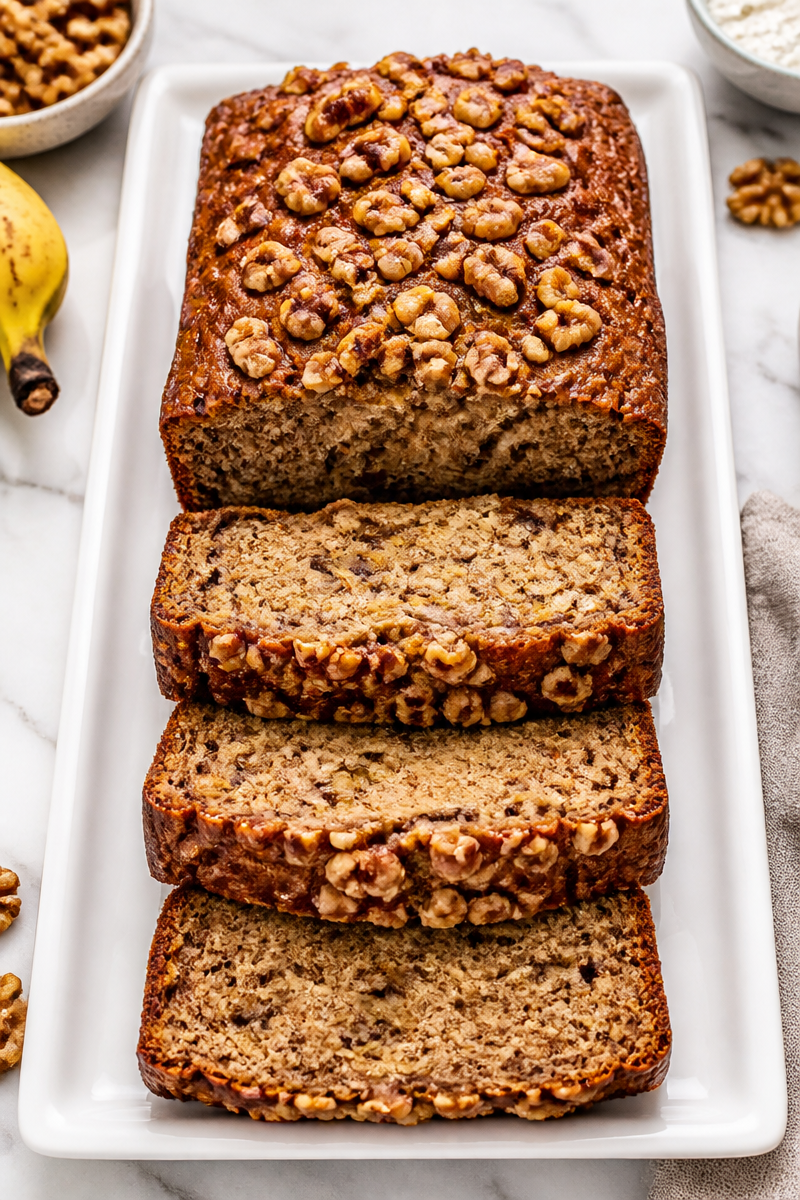 Toasted Walnut Banana Bread Loaf