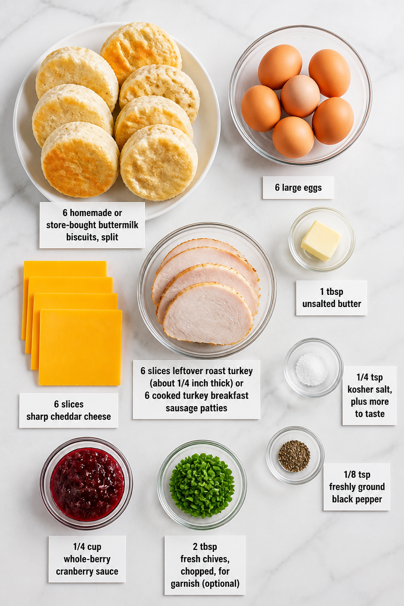 Turkey Biscuit Breakfast Sandwich Stack Turkey Biscuit Breakfast Sandwich Stack