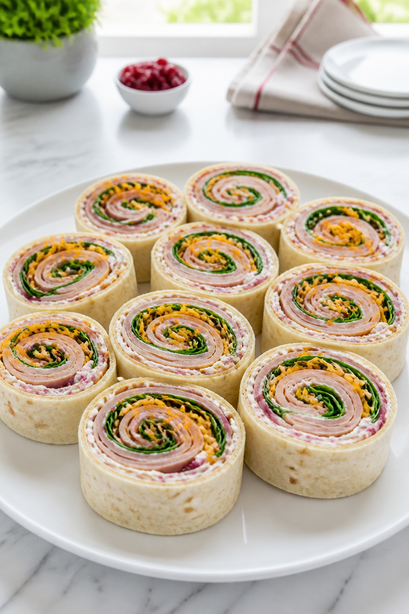 Turkey Cranberry Pinwheel Appetizer Bite Turkey Cranberry Pinwheel Appetizer Bite