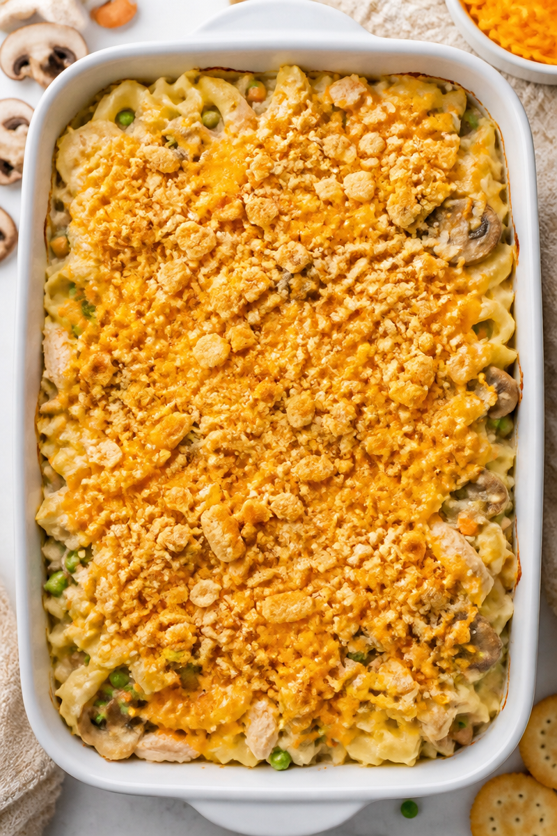 Turkey Noodle Casserole Comfort Bake