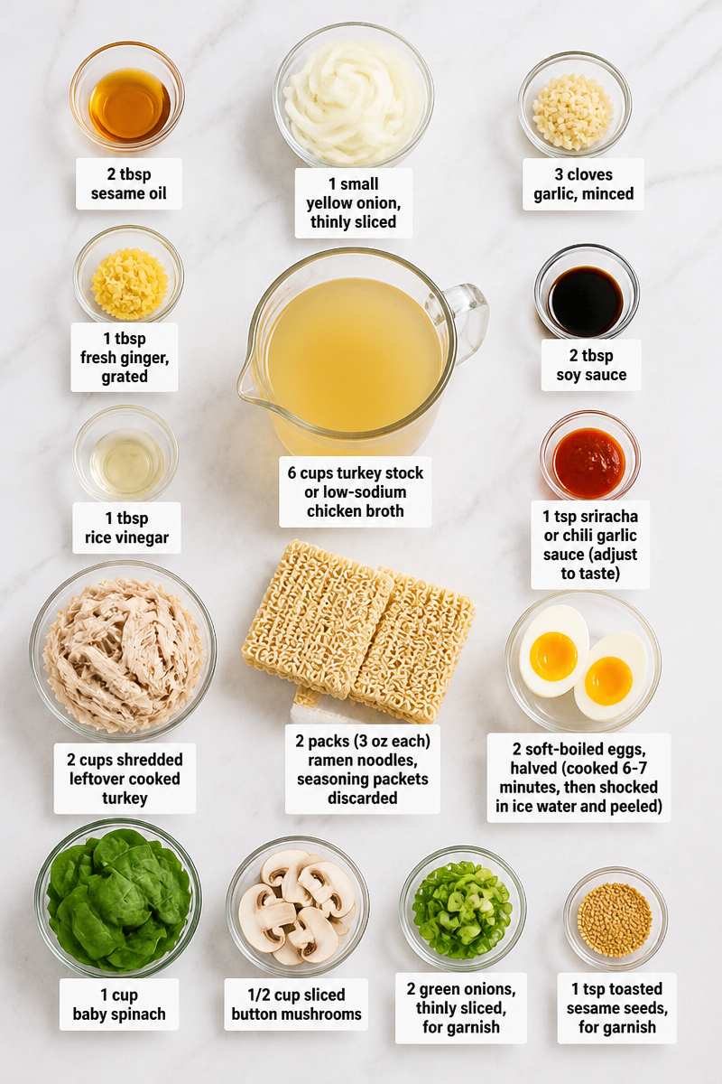 Turkey Ramen Noodle Soup Bowl Turkey Ramen Noodle Soup Bowl