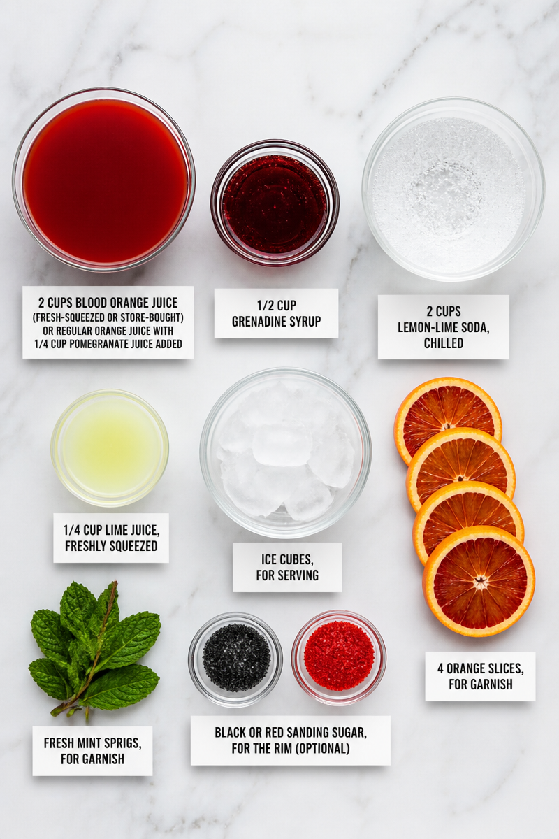 Vampire Blood Orange Halloween Mocktail Vampire Blood Orange Halloween Mocktail