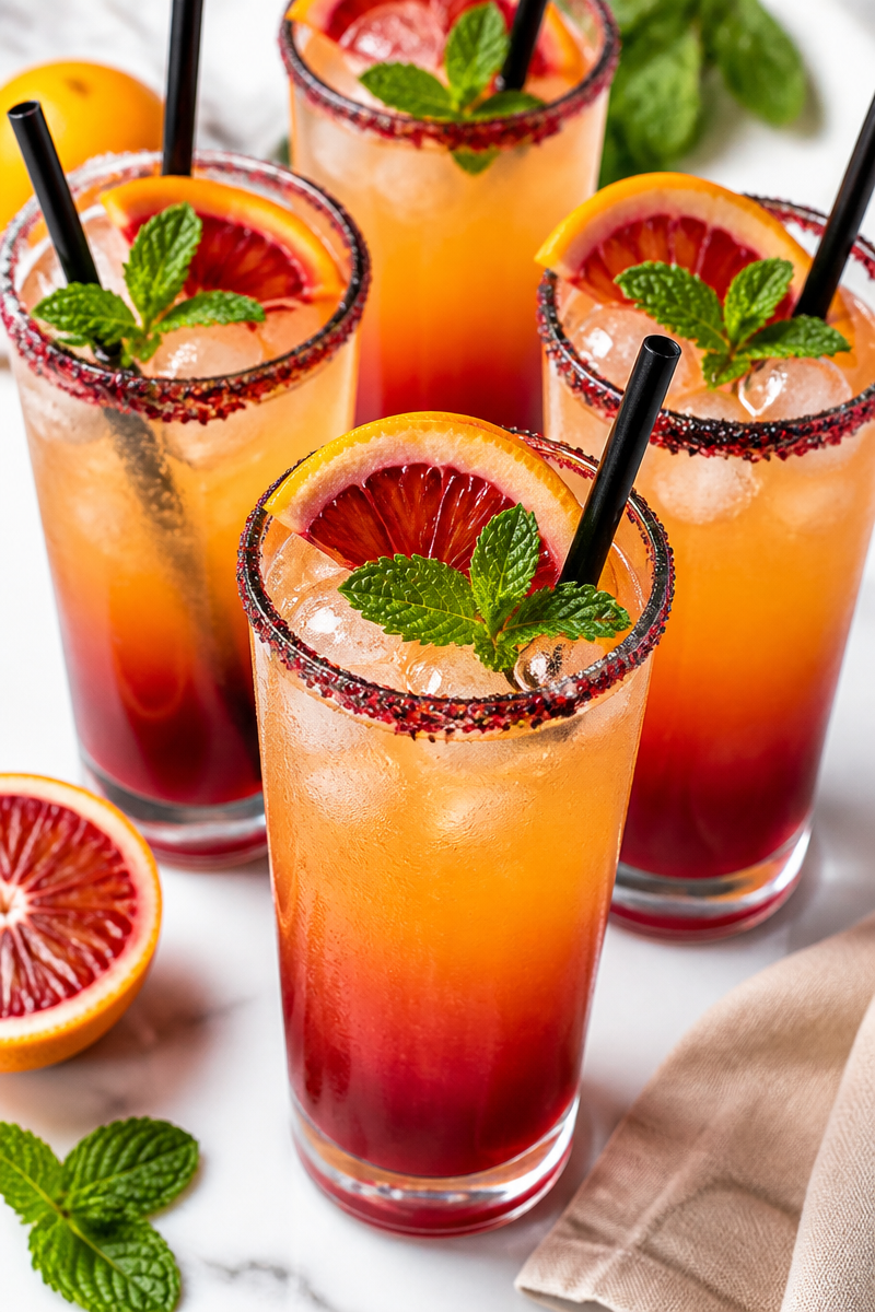 Vampire Blood Orange Halloween Mocktail Vampire Blood Orange Halloween Mocktail