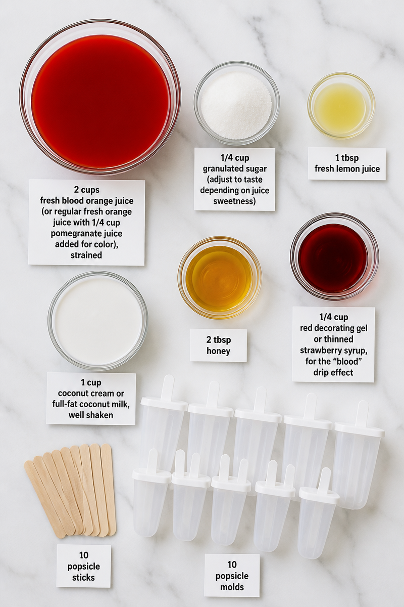 Vampire Blood Orange Popsicle Treat