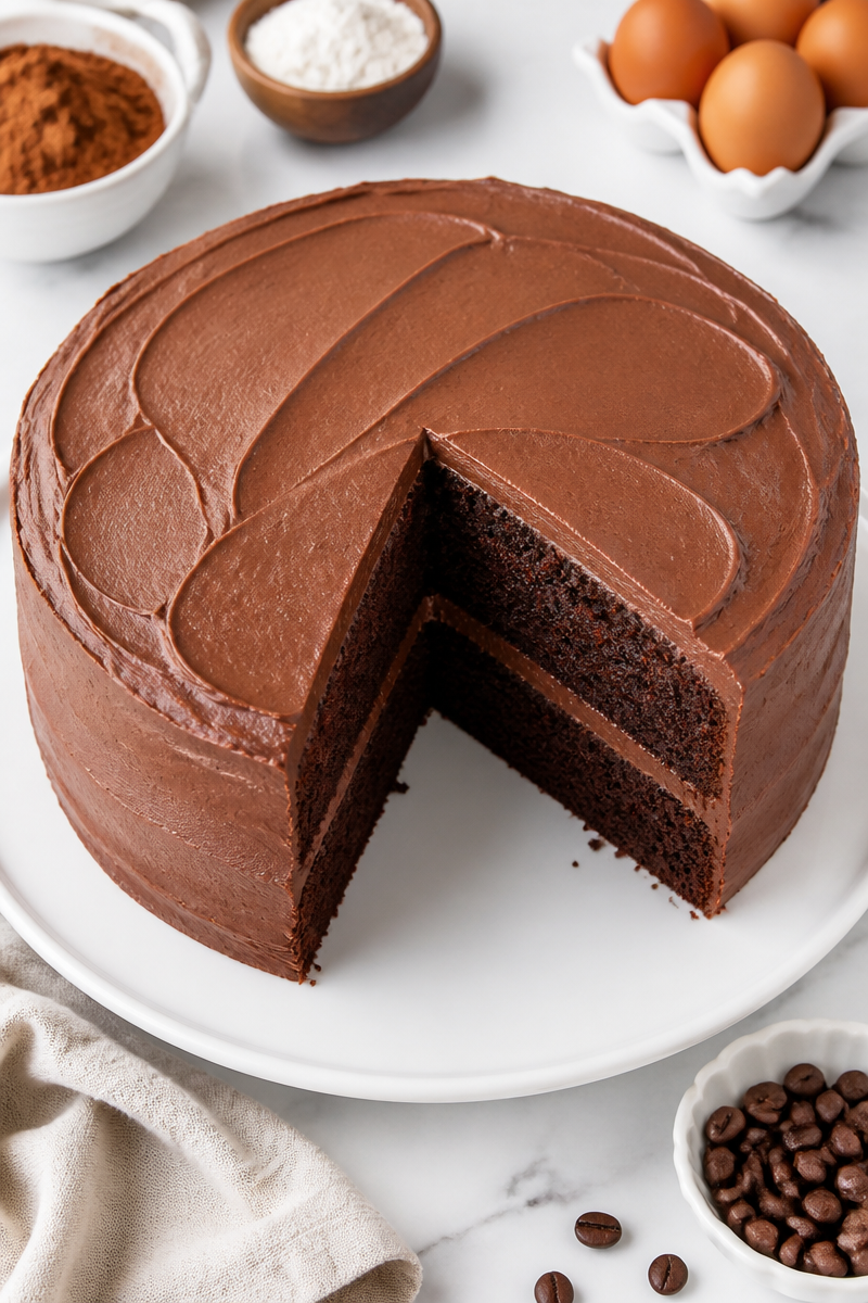 Vintage Old-Fashioned Chocolate Buttermilk Cake Vintage Old-Fashioned Chocolate Buttermilk Cake
