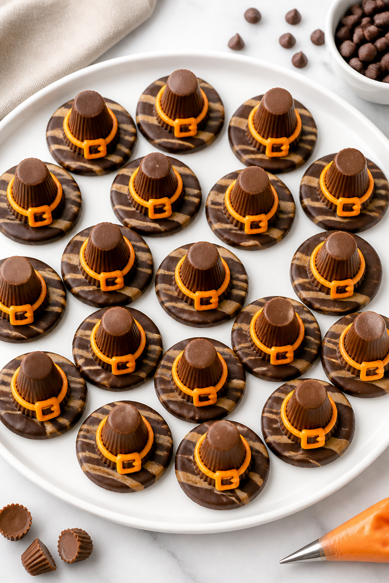 Witch Hat Chocolate Peanut Cookie
