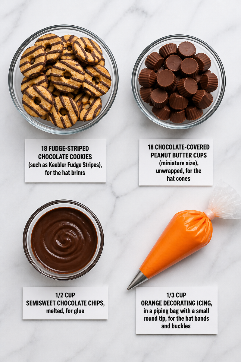 Witch Hat Chocolate Peanut Cookie Witch Hat Chocolate Peanut Cookie