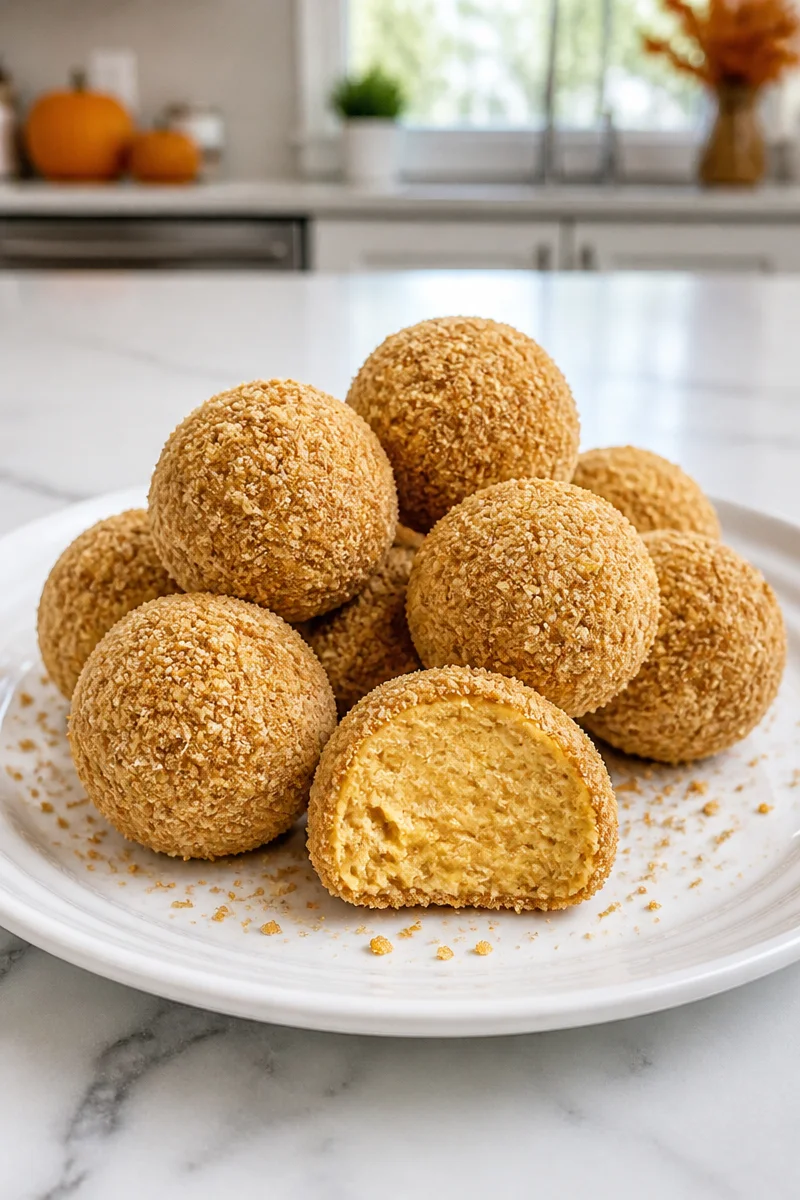 Delicious Keto Cheesecake Fat Bomb Pumpkin dessert with creamy texture and low carbs