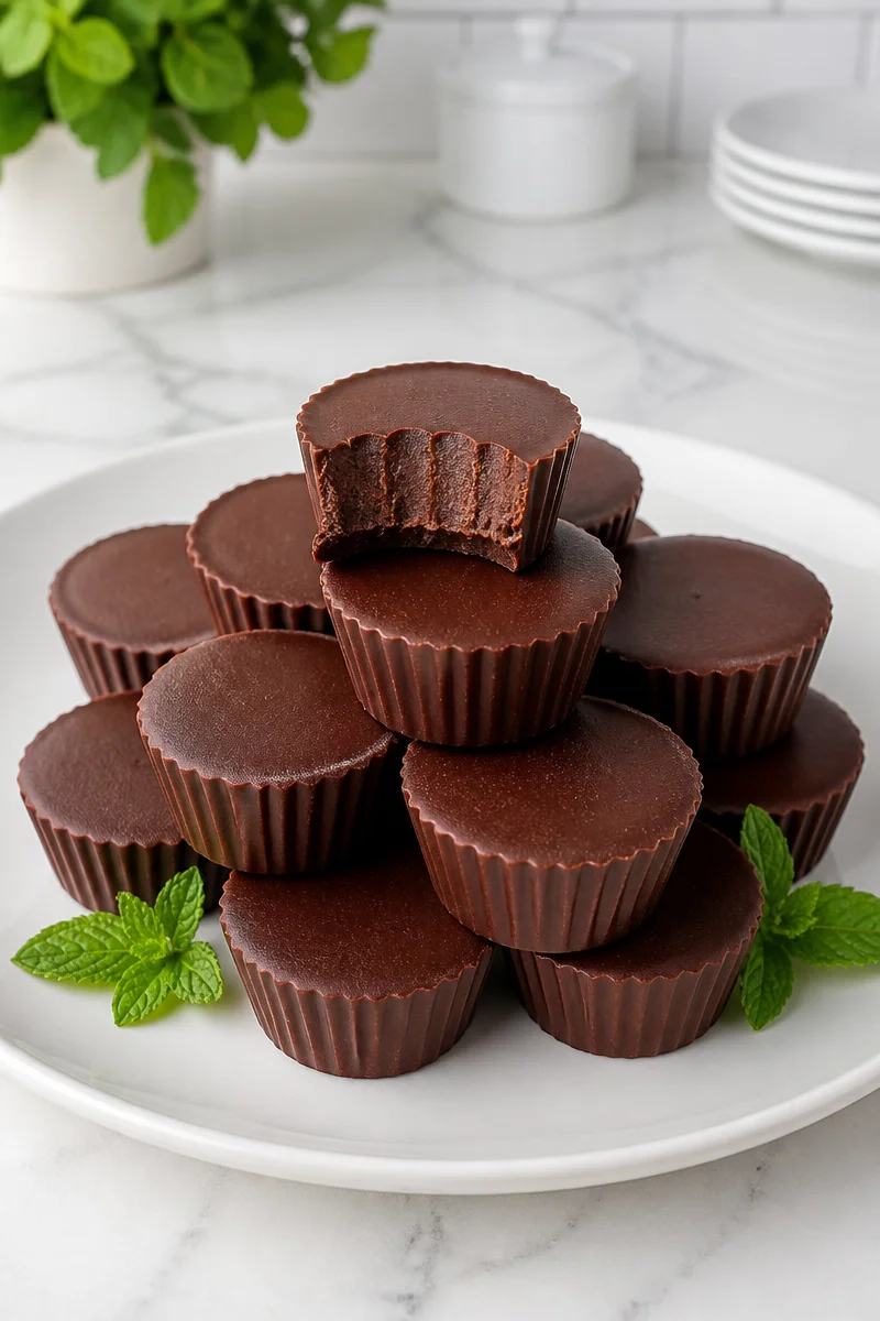 Delicious keto chocolate mint fat bomb for low-carb treats