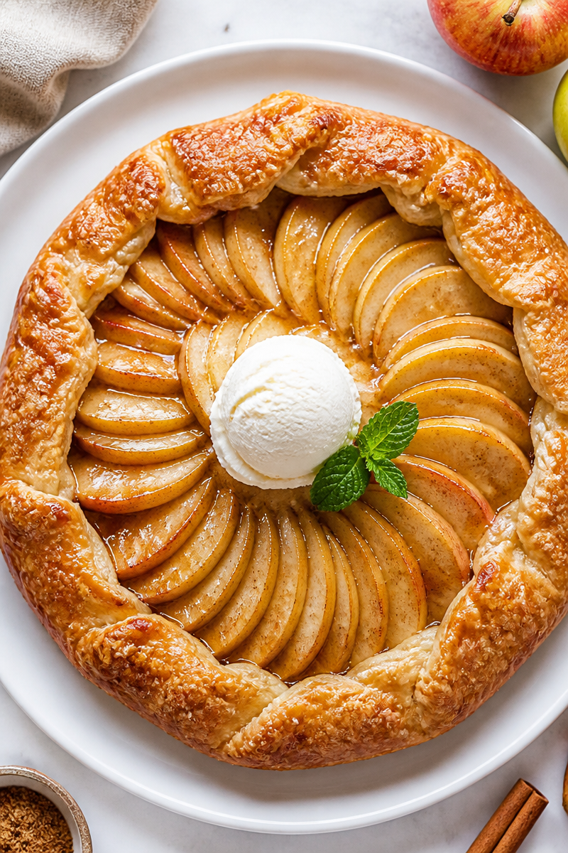 Apple Galette Puff Pastry Dessert Apple Galette Puff Pastry Dessert