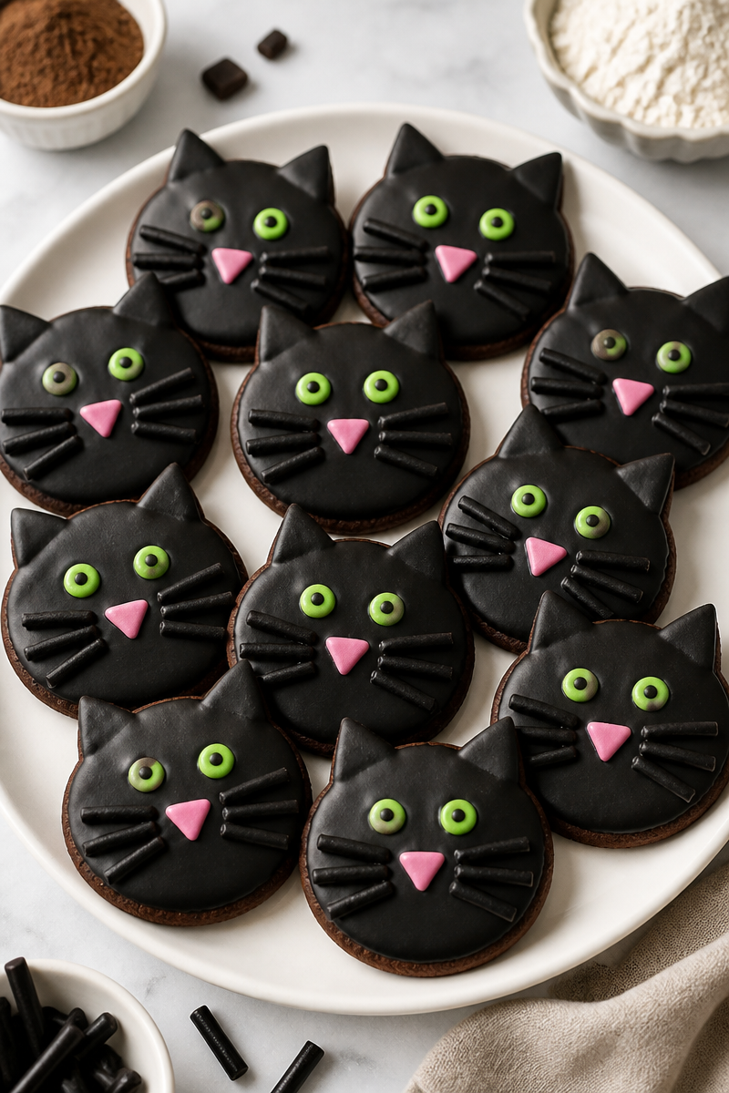 Black Cat Licorice Whisker Cookie Black Cat Licorice Whisker Cookie