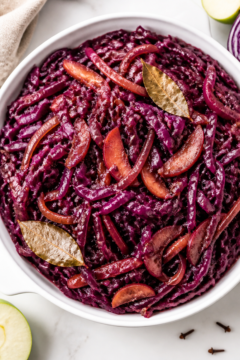 Cider Braised Red Cabbage Side Cider Braised Red Cabbage Side