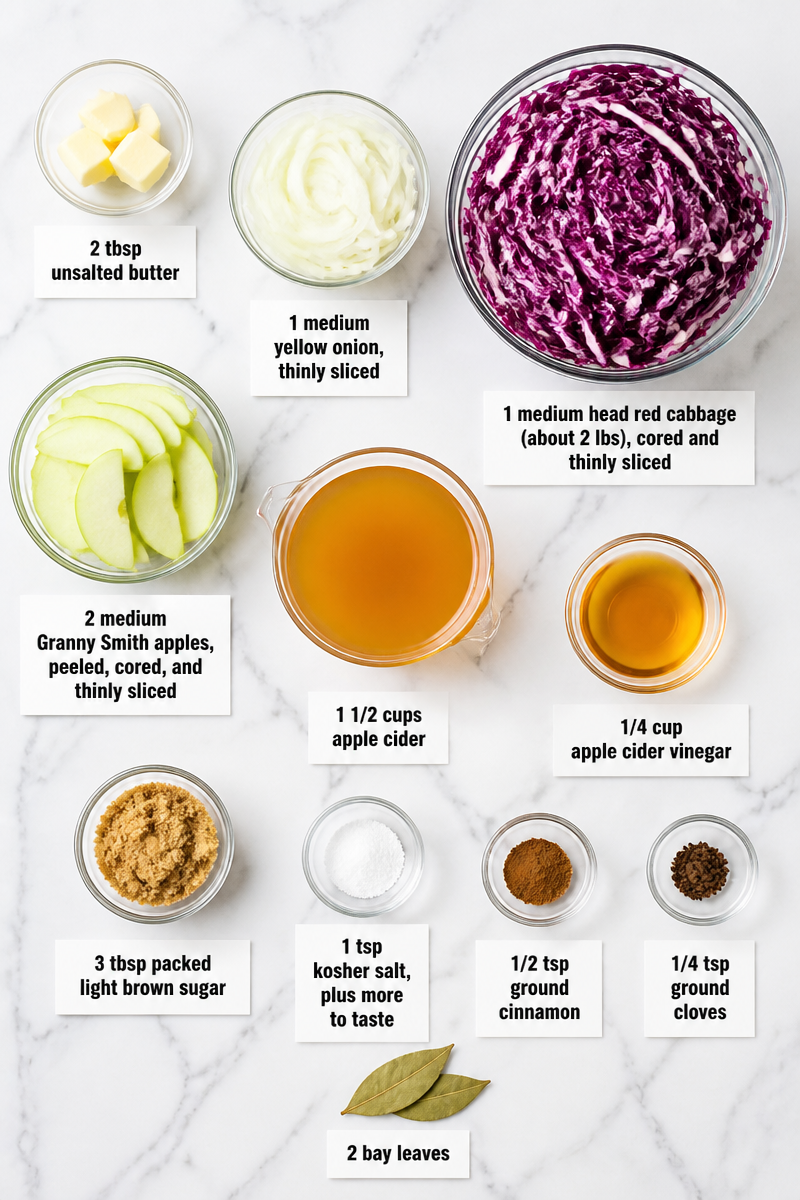 Cider Braised Red Cabbage Side Cider Braised Red Cabbage Side