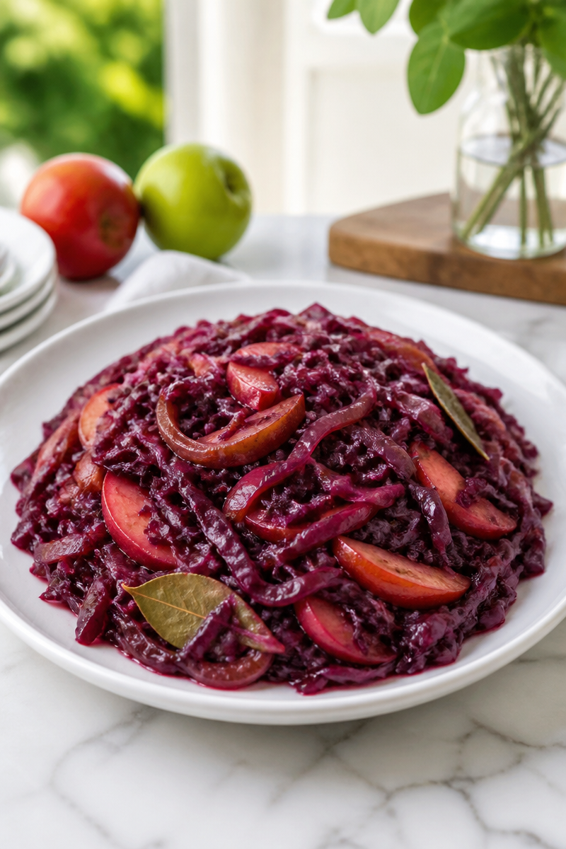 Cider Braised Red Cabbage Side Cider Braised Red Cabbage Side