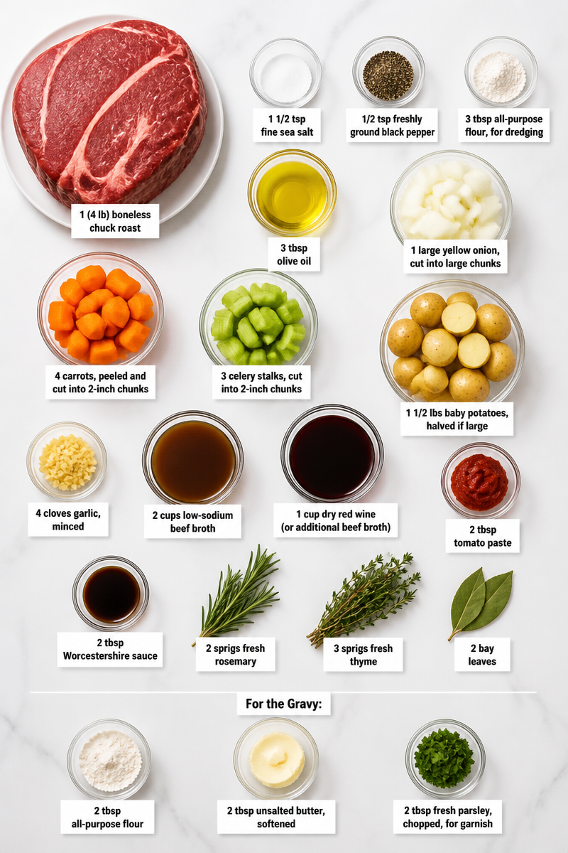 Classic Beef Pot Roast Dinner Classic Beef Pot Roast Dinner