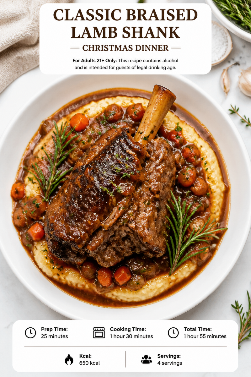 Classic Braised Lamb Shank Christmas Dinner Classic Braised Lamb Shank Christmas Dinner