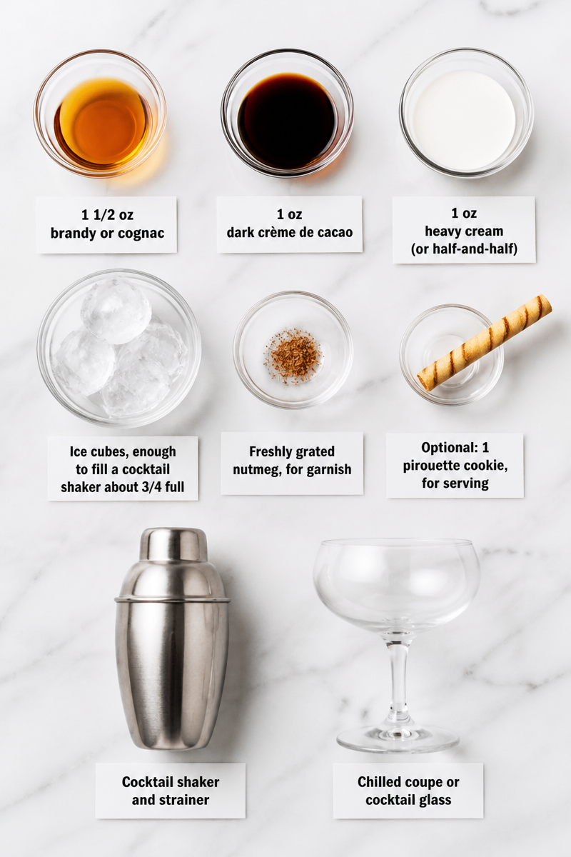 Classic Brandy Alexander Holiday Cocktail Classic Brandy Alexander Holiday Cocktail