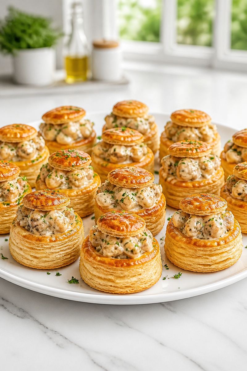 Classic Chicken Vol Au Vent Appetizer