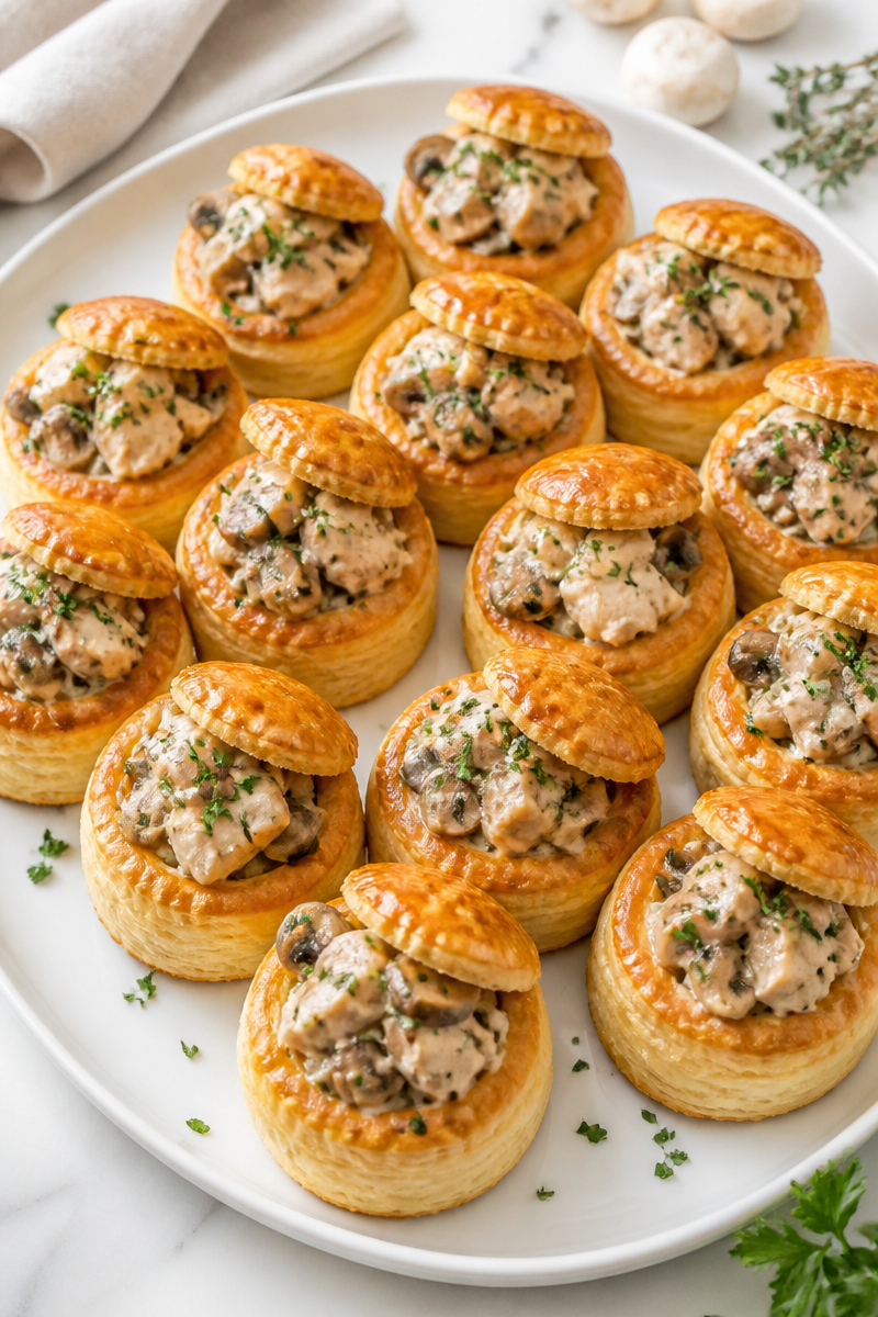 Classic Chicken Vol Au Vent Appetizer Classic Chicken Vol Au Vent Appetizer