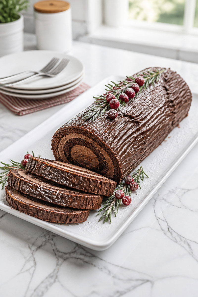 Classic Chocolate Buche De Noel Dessert Classic Chocolate Buche De Noel Dessert