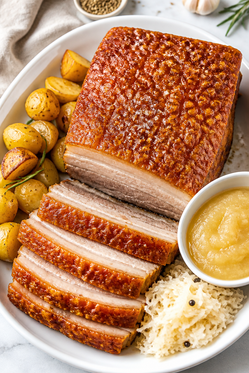 Classic Christmas Crispy Pork Belly Roast Classic Christmas Crispy Pork Belly Roast