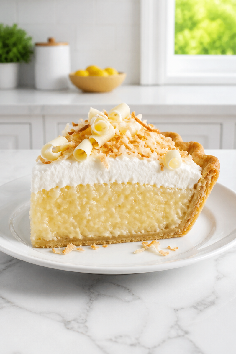 Classic Coconut Cream Pie Slice Classic Coconut Cream Pie Slice