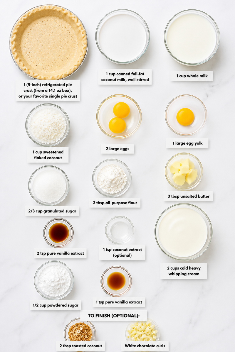 Classic Coconut Cream Pie Slice Classic Coconut Cream Pie Slice