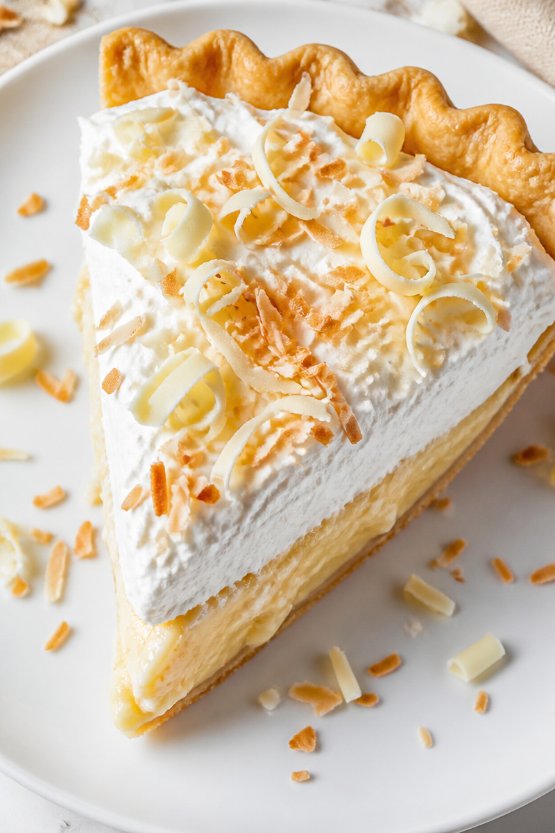 Classic Coconut Cream Pie Slice Classic Coconut Cream Pie Slice