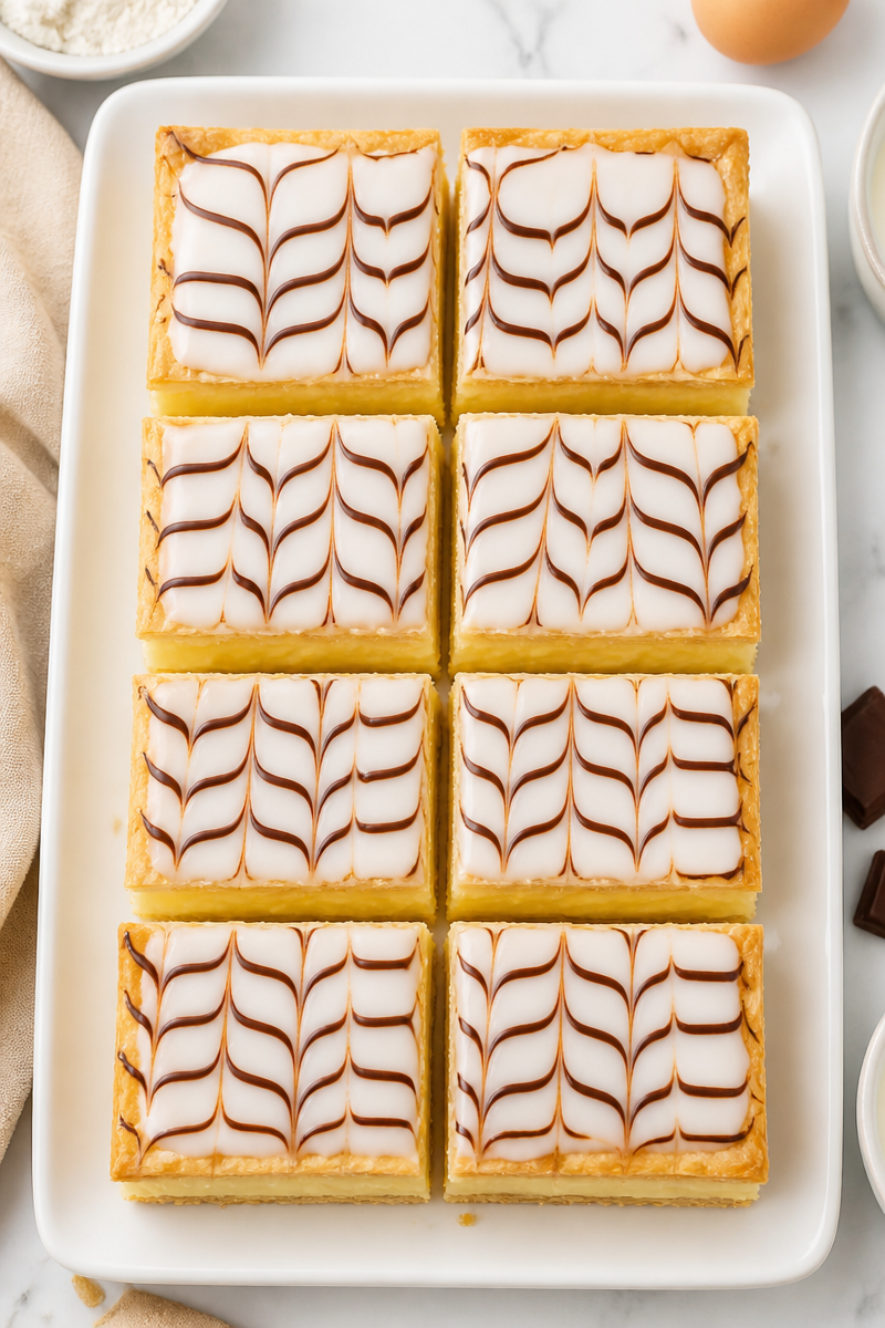 Classic Custard Napoleon Christmas Dessert