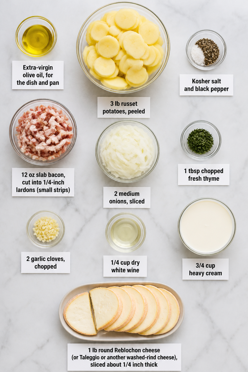 Classic French Tartiflette Holiday Potato Bake