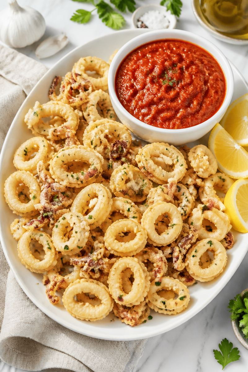 Classic Fried Calamari Christmas Eve Appetizer Classic Fried Calamari Christmas Eve Appetizer