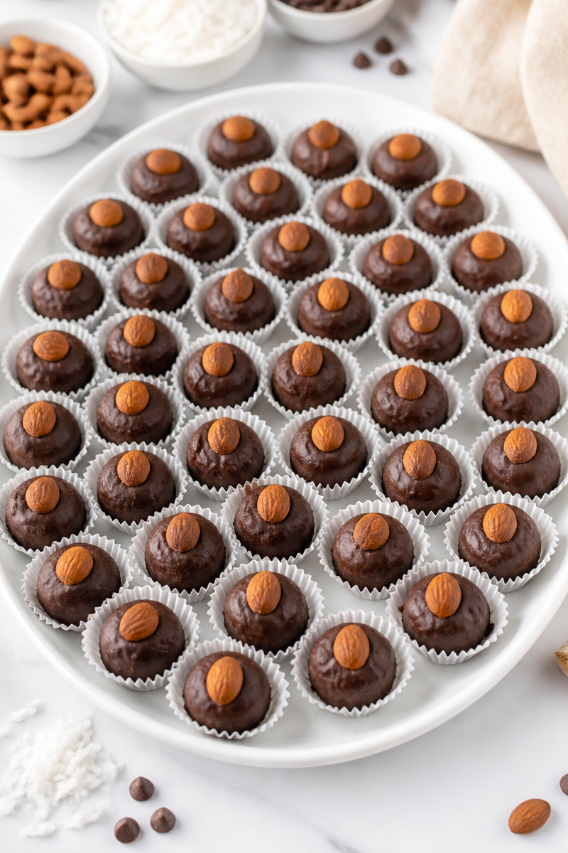 Classic Homemade Almond Joy Candy Bite